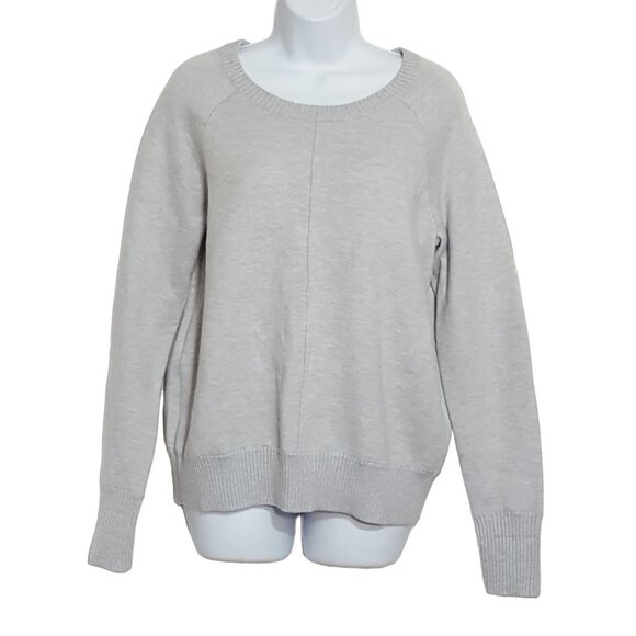 Max & Mia Soft Grey Long Sleeve Front Seam Sweatshirt Sweater Top S - Picture 2 of 9